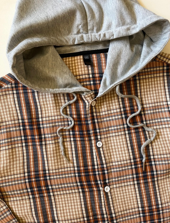 پیراهن کلاهدار مردانه