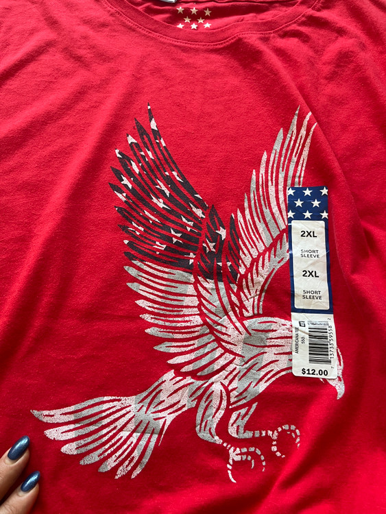 تیشرت پرچمی وارداتی مردانه