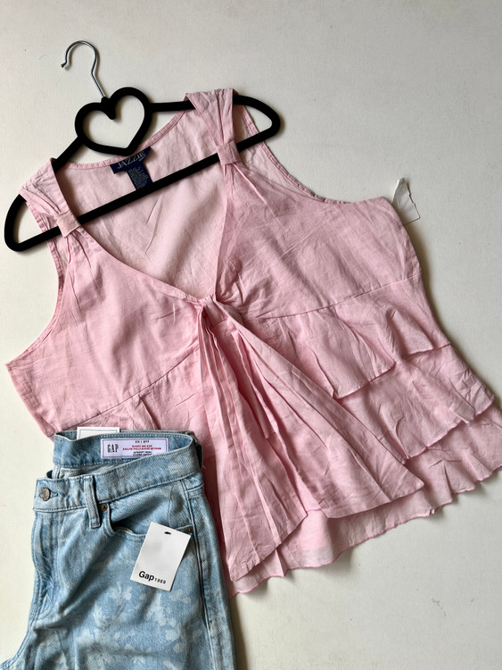 تاپ زنانه مجلسی وارداتی کتان (نخپنبه)