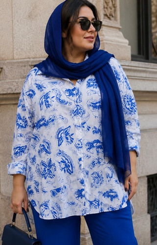 شومیزکتان پنبه ZARA اصلی وارداتی(اقساطی)سایزبزرگ ،ضمانت آکبنداورجینال