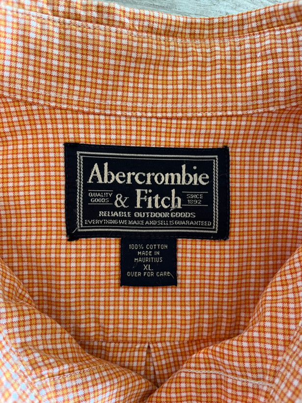 پیراهن کتان آمریکاییAbercrombie/Fitch سایزخیلی بزرگ،پاییزی ،کتان ضخیم (اقساطی)